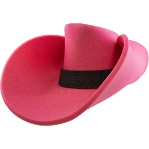 FUNSTITUTION Giant Foam Cowboy Hat - Oversized Huge Cowboy Hat - Silly, Crazy and Funny Pink Hats for Adults and Kids