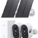 aosu Solar Security Cameras Wireless Outdoor Home System, True 2K HD, Cross-Camera Tracking, PIR + AI Human Detection, Color Night Vision, Local Storage, No Subscription Required, 2-Cam-Kit