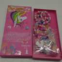 Lorfancy 12 Pcs Kids Bracelet Necklace for Girls Unicorn Mermaid Beaded Bracelets Toddler Cute Charm Play Jewelry Set Little Girls Colorful Friendship Dress up Gifts