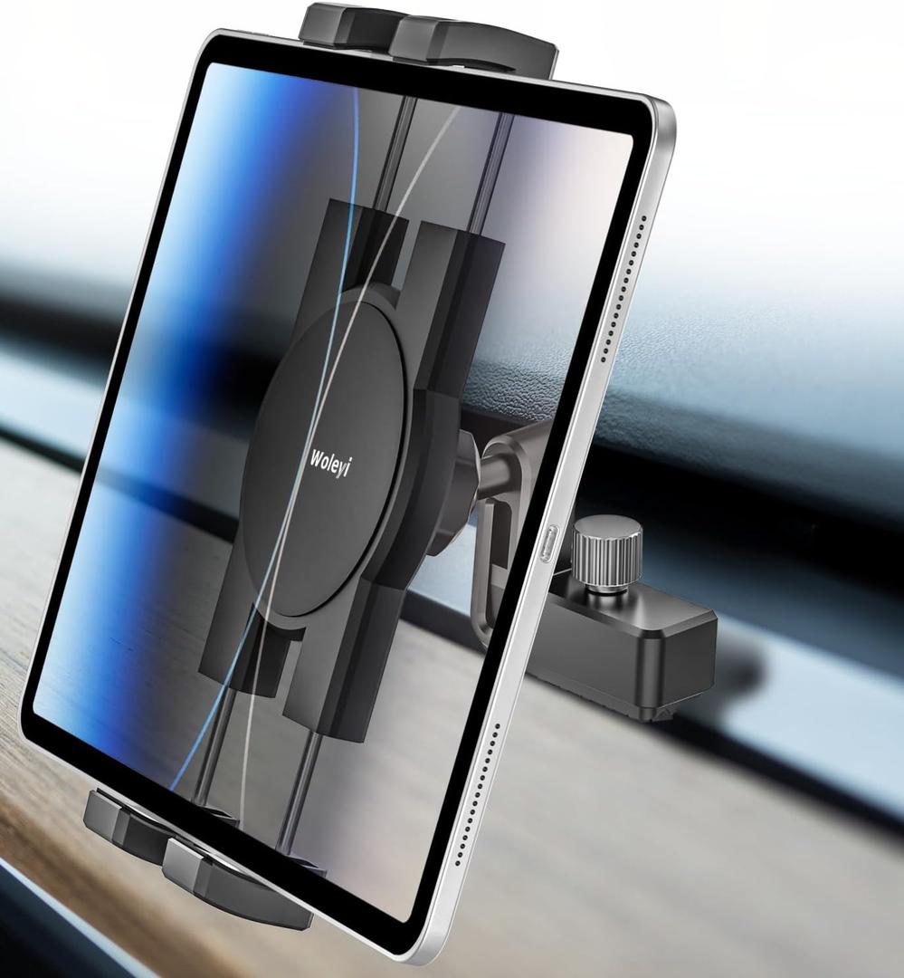 woleyi for Tesla Tablet Mount Phone Holder, for Tesla Model 3 Y Car Air Vent Accessories, for 4-11" Device Like iPad Pro, Air, Mini, iPhone, Galaxy, [ONLY FIT for 2017-2022 Model 3, 2020-2023 Model Y]