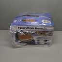 Hamilton Beach Belgian Waffle Maker with Removable PFAS-Free Durathon Nonstick Coated Plates, Easy Flip, Ceramic Grids, Black (26031)