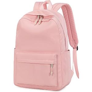 School Backpack for Teen Girls Women Laptop Backpack College Bookbags Middle School Travel Work Commuter Back Pack(Pink)
