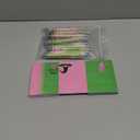 24 Pcs Pink and Green Witch Party Favors Notepads with Pens Cute Self Stick Notes Ballpoints for Witch Lover Birthday Party Gifts Favors