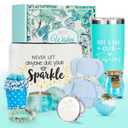 9PCS Relaxing Spa Gifts Basket Set for Women Blue Ocean, Self Care Gifts Mother Day's Gifts Idea for Birthday Gifts, Best Friends Sister Wife Girlfriend Coworker Teacher Employee