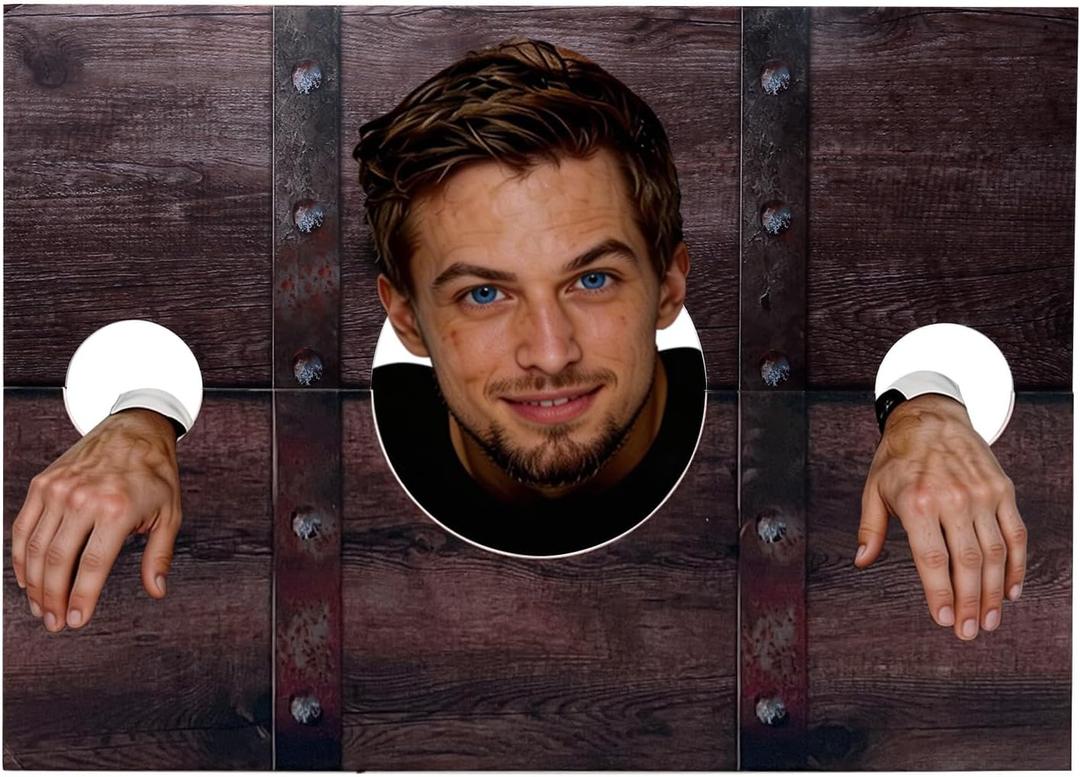 Medieval Party Decorations, Stockade Photo Prop | Self-Standing Foam Board