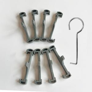 Only for Neodrain, Grey Plastic Clip Tile Tray Supporter, Only for Neodrain18-72 Tile-Insert Linear Shower Drain(2.75 Width Drain), with Lifting Hook, 8 PCS Not Compatible with Other Brands (Gray)