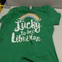 Lucky to Be A Librarian T-Shirt School St Patricks Day Gift T-Shirt, M