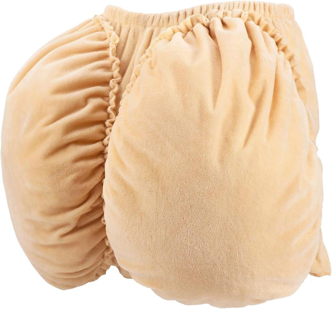 Hotop Fake Butt Halloween Costume Accessories Costume for Adults Big Butt Suit Old Lady Costume for Halloween Cosplay Dress Party, Solid Nude Color