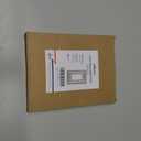 4-Pack Decorator Wall Plate, Metal Outlet Cover Plate for Receptacle, GFCI Outlets, Dimmer Switch, Decorative Satin Nickel Finish, Midsize