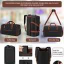 Garment Duffle Bag for Men,Convertible Garment Bags for Travel,Suit Carry-on Travel Bag Expandable with Shoes Compartment for Business Trip,Weekend(Black)