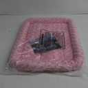 MidWest Homes for Pets QuietTime Fashion Dog Bed  Pink Faux Fur Bolster, Ultra-Soft and Machine Washable, Fits 24-Inch Crates and Carriers, for Small Breed Dogs