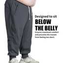 MAIKANONG Men's Big Tall Sweatpants with Zipper Pockets Grey (XXL)