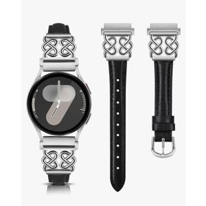 TOYOUTHS Leather Band Compatible with Samsung Galaxy Watch 7/6/5/4/Active 2 40mm 44mm Band Women, 20mm Dressy Slim Leather Strap with Celtic Heart-Shaped Knot Buckle for Watch 6 Classic/Watch FE TOYOUTHS Leather Band Compatible with Samsung Galaxy Watch 7/6/5/4/Active 2 40mm 44mm Band Women, 20mm Dressy Slim Leather Strap with Celtic Heart-Shaped Knot Buckle for Watch 6 Classic/Watch FE