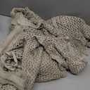 Famulily Womens Sexy Hollow Out Swimsuit Cover Up Sets Button Up Tops and Drawstring Pants 2 Piece Beach Set (Medium, Khaki)