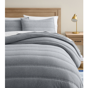 Pottery Barn Stitch Cloud Jersey Comforter, Full Size