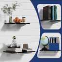 20 Pack Metal Slatwall Shelf Brackets with Lip Heavy Duty, Slatwall Accessory for Panels Shelving, Garage, Retail Display (White, 6 Inch)