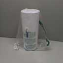 iDesign Freestanding Bathroom Toilet Paper Storage Holder with Lid for 3 Extra Rolls, White