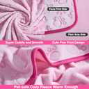 Stuffed 3pcs Premium Soft Dog Blankets for Small Dogs, Cat Blanket Calming Washable for Bed Couch Crate Protection Cover, Dog Puppy Kitten Essentials Christmas Dog Gifts, 24 * 16 inches, Pink
