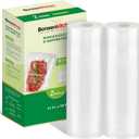 Bonsenkitchen Vacuum Sealer Bags Rolls, 11 in x 50 ft Rolls 2 pack Durable Food Sealer Bags, Commercial Grade, Heavy Duty, BPA Free, Seal a Meal, Great for Food Storage & Sous Vide Cooking, VB24