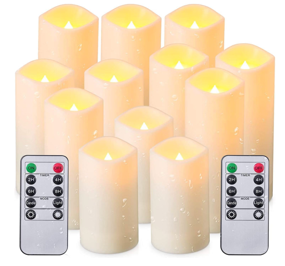 CLTNIKET 48-Pack LED Flameless Candles with Remote Control - Perfect for Home, Parties, and Special Occasions - Create a Magical Ambiance Effortlessly(Three Sizes)