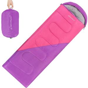 Clostnature Sleeping Bag for Adults and Kids - Lightweight Camping Sleeping Bag for Girls, Boys, Youths, Ultralight Backpacking Sleeping Bag for Cold Weather - Compression Sack Included(Left Zipper)