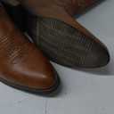 femflame Cowboy Boots for Men Round Toe Distressed Work boots Embroidered Western Boots Traditional Country Boot 10.5