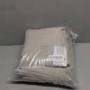 NICETOWN 100% Blackout Linen Curtains 90" Long for Bedroom, Thermal Insulated Living Room Curtains with Liner, Farmhouse Style Linen Blend Window Draperies for Dining Room (2 Panels, 52" W, Natural)