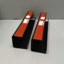 No-Screw Under Desk Cable Management Tray - Self-Adhesive Installation, Cord Management, Cable Tray, Under Desk Wire Organizer - Black Set of 2