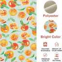 Watercolor Orange Dining Table Runner, Spring Summer Citrus, 13 x 72 Inches