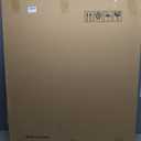 Neutral Beige Half Moon Wall Art, Mid Century Hand Painted Geometric Oil Painting, Framed Textured Line Artwork for Living Room Bedroom Office 32x40 Inch (3240)