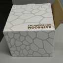 White and Gold Bathroom Accessories 4 Piece Set Luxury Matte Plastic Soap Dispenser Toothbrush Holder Cup Soap Dish for Modern Bathroom Deco