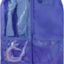 Waterproof Hanging Garment Bag,40 inch Garment Bags for Hanging Clothes,Garment Bags for Travel Storage,Dance Clothes Bag,Kids Garment Bag for Dance Costumes,Sports,Skating,Theatre,Beauty Pageants (Blue)