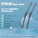 OEM Windshield Wiper Blades Replacement for Volvo XC90 2007 2008 2009 2010, All Weather Original Factory Quality Front & Rear Wipers Set 24"+22"+15" (Pack of 3)