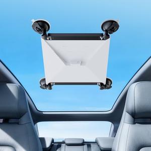 Starlink Mini Mount, Starlink Mini Suction Cup Mount for Car Windows & Sunroofs, Secure Mounting Kit with 2 Spare Cups & Anti-Slip Pad,All-Weather Stability for RVs, Trucks & Boats (Black/Deep Black)