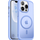 Vooii for iPhone 13 Pro Phone Case,[Compatible with Magsafe] Translucent Matte Shockproof Women Men Girl Protective Case Cover for iPhone 13 Pro (ONLY) 6.1", Light Purple