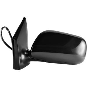 Dependable Direct Left Drivers Side Black Heated Manual Folding Door Mirror for Toyota Corolla (2009 2010 2011 2012 2013) - Parts Link #: TO1320247