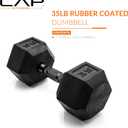 CAP Barbell Coated Hex Dumbbell Weight - Single | 10-120 lbs | Multiple Options
