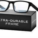 IBOANN Reading Glasses for Men Readers Mens Stylish Blue Light Blocking Computer Eyeglasses (Black)