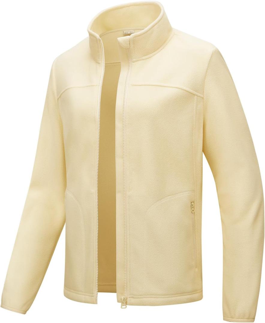 TBMPOY Womens Polar Fleece Jacket Full Zip Warm Winter Jackets with 4 Pockets Lightweight Hiking Outdoor Thermal Coat (L) TBMPOY Womens Polar Fleece Jacket Full Zip Warm Winter Jackets with 4 Pockets Lightweight Hiking Outdoor Thermal Coat (L)