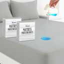 Magik & Kover Queen Mattress Protector Waterproof Cover 2 Pack, Waterproof Bed Queen Fitted Sheet Only, Machine Washable Deep Pocket Mattress Covers for Bed with Elastic Rubber Band, Grey (Gray)