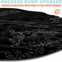 Ergonomic Mouse Pad Wrist Support with Memory Foam Massage Bulge, Carpal Tunnel Pain Relief Mousepad Wrist Rest for Mouse(12x8 inch,Sea Wave)