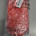 Sanwuta 9 Pcs Makeup Bags Bulk PU Double Zippers Cosmetic Bag Makeup Toiletry Small Pouch Portable Travel Organizers Case for Women Bridesmaid Proposal Gifts(Red)