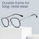 CCVOO Iconic Aviator Reading Glasses - Premium Readers in Gold/Black - UV & Blue Light Blocking Lenses