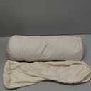 LOFE Buckwheat Pillow - Adjustable Buckwheat neck Pillow(17x6) to Provide Firm Support, Neck Roll Pillows for Side and Back Sleepers, Cylinder Bolster Pillows with Organic Pillowcase