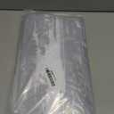 No Hook Shower Curtain and Liner Set, Grey and White Striped Hotel Shower Curtains for Bathroom, Minimalist Waterproof Bathroom Curtain Sets with Snap in Liner Mesh Top Window, 71x74 Inch