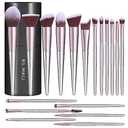BS-MALL Makeup Brush Set 18 Pcs Premium Synthetic Foundation Powder Concealers Eye Shadows Blush Makeup Brushes with Black Case