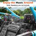 Sport 6.5" Speaker Enclosures for Polaris RZR PRO XP/R/S 2025 2026+ | Rear Seat 6.5 inch Speaker Pods Holders with Mount Brackets for Polaris RZR PRO XP / PRO R/S 2025-2026 Accessories (2PCS)