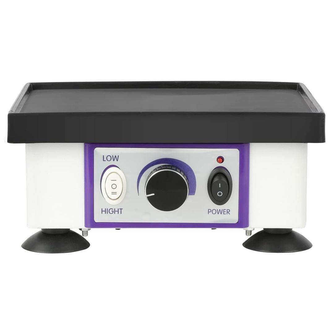Lab Vibrator 8"x6" Oscillator Square Shaker Plaster Vibrator Plate Dental Equipment Machine for Mixing 110V 120W