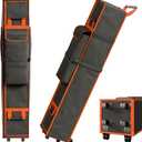 10x10x48 inch Tent Bag Replacement Part,Designed for 10x10 pop-up Tents,Comes with Handles and Rollers for Easy Carrying.Made of 800D Waterproof Oxford Fabric,Durable and Waterproof. (Orange)