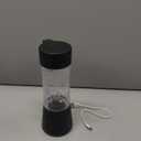 Cordless Portable Personal Size Blender - Mini Blender Make Smoothies and Shakes, 380Ml BPA Free Travel Cup, Powerful Blending Suit in Office/Home/Gym (Black)